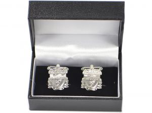 Liverpool Silver Plated Crest Cufflinks