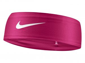 Nike Dri FIT Fury Classic Headband Vivid Pink / White / (White)